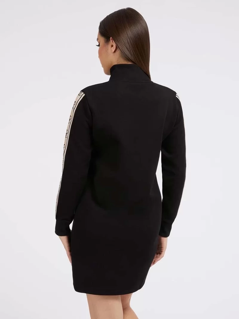 Guess Yanı logo şeritli elbise Kadın