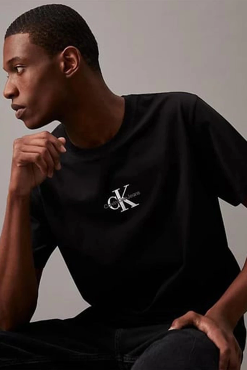 Calvin Klein Erkek Monologolu Siyah T-Shirt