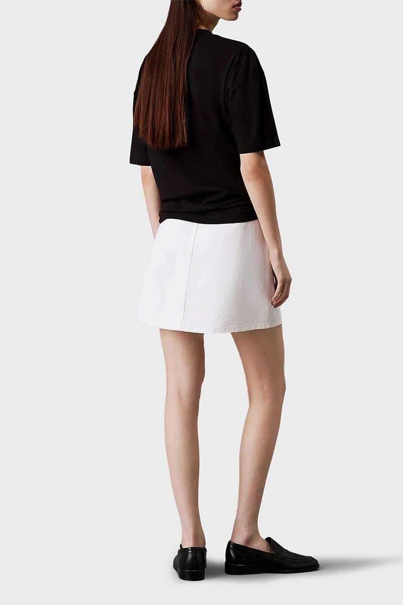 Calvin Klein Kadın Logo Baskılı Siyah T-shirt