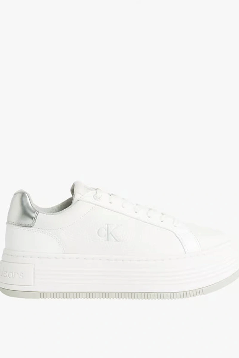 Calvin Klein Kadın Platform Taban Beyaz Sneaker