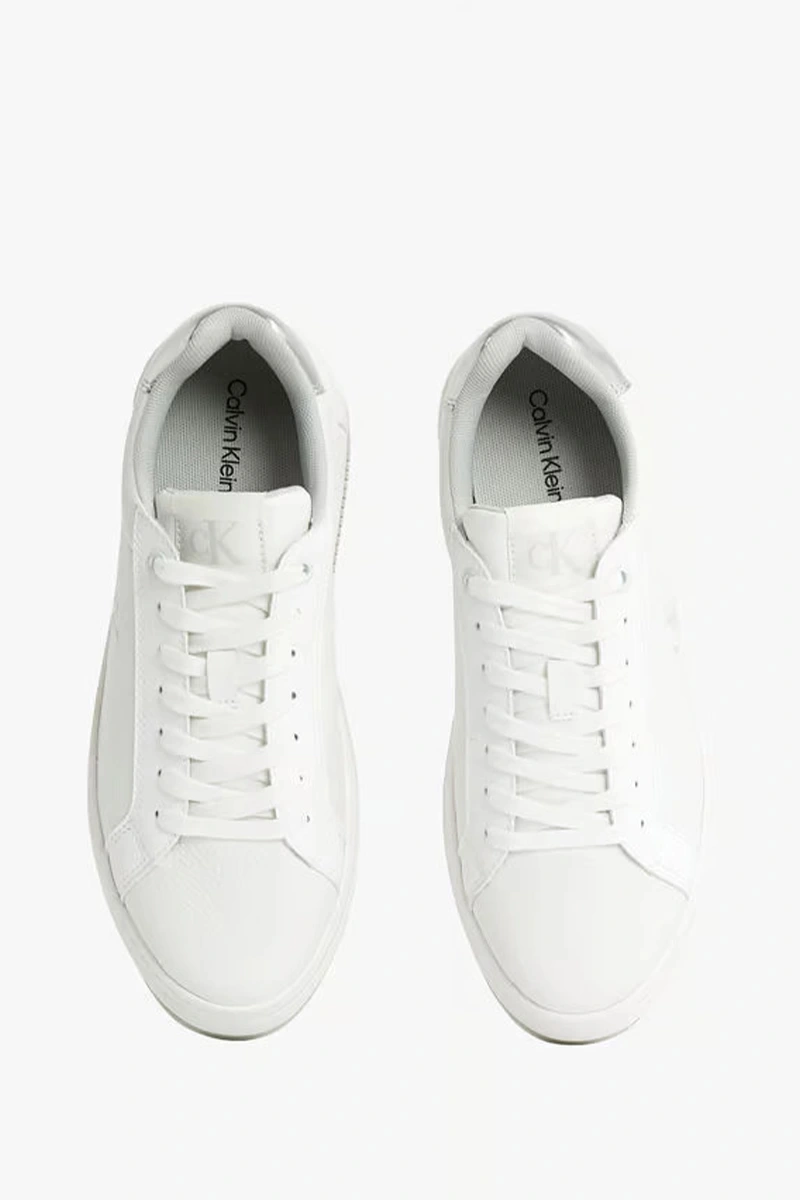 Calvin Klein Kadın Platform Taban Beyaz Sneaker