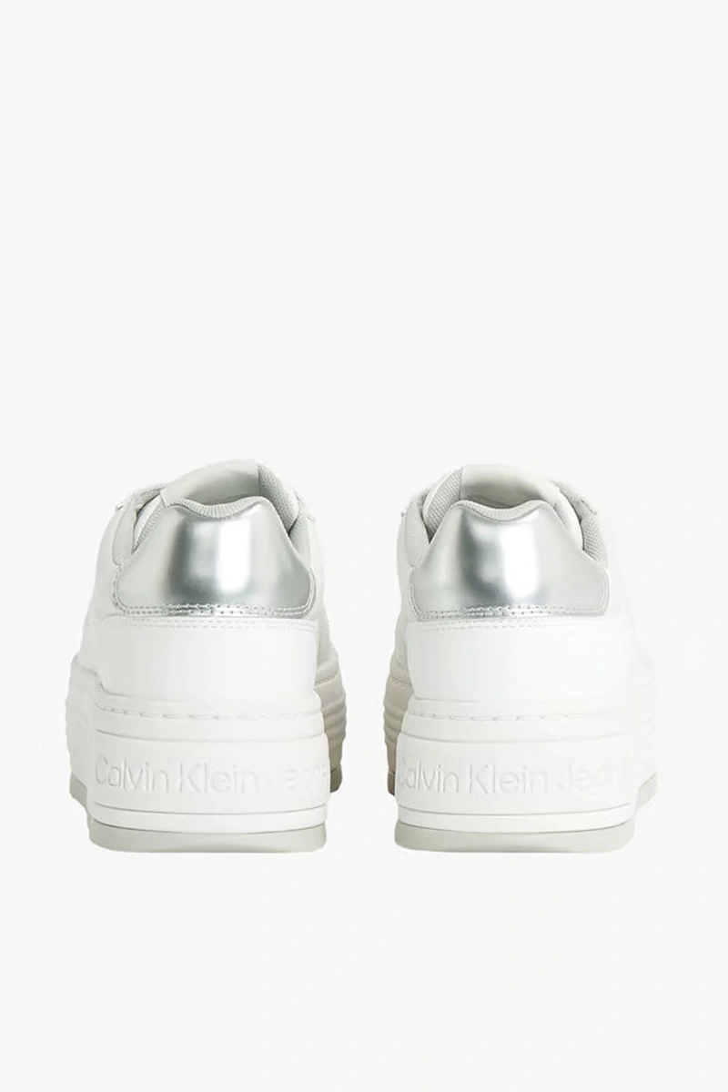 Calvin Klein Kadın Platform Taban Beyaz Sneaker