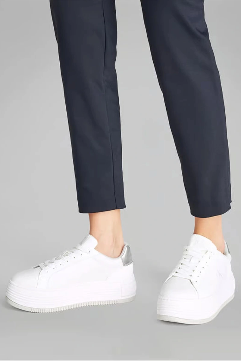 Calvin Klein Kadın Platform Taban Beyaz Sneaker