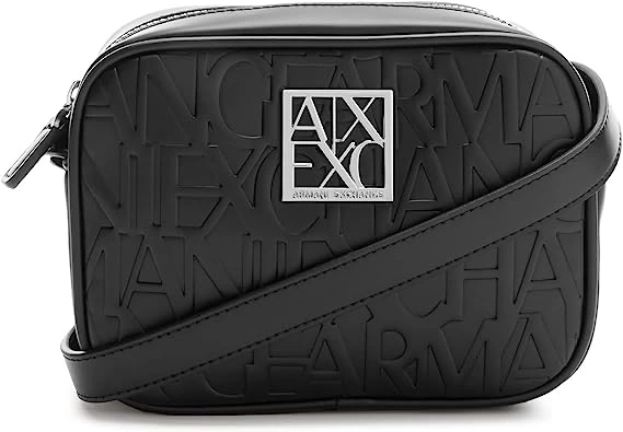 Armani Exchange Logo Kabartmalı Siyah Kadın Çanta