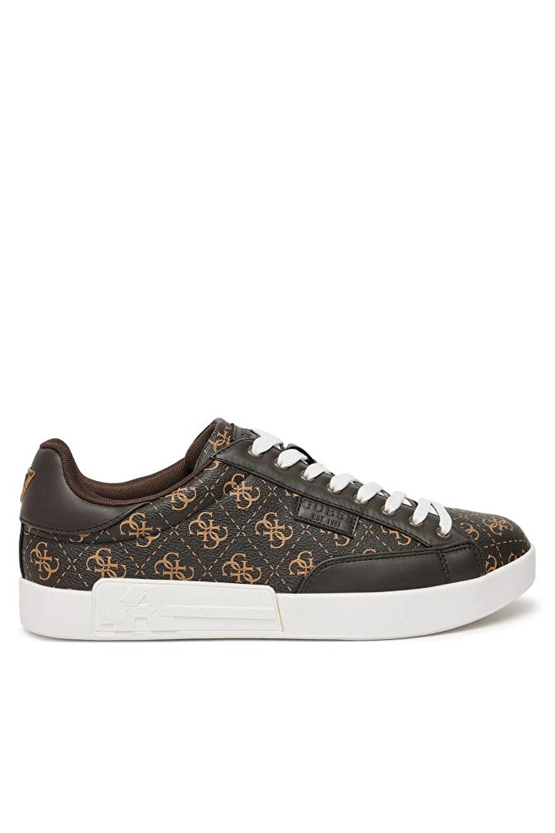 Guess Erkek Kahverengi Caserta 4G Logolu Snekaer