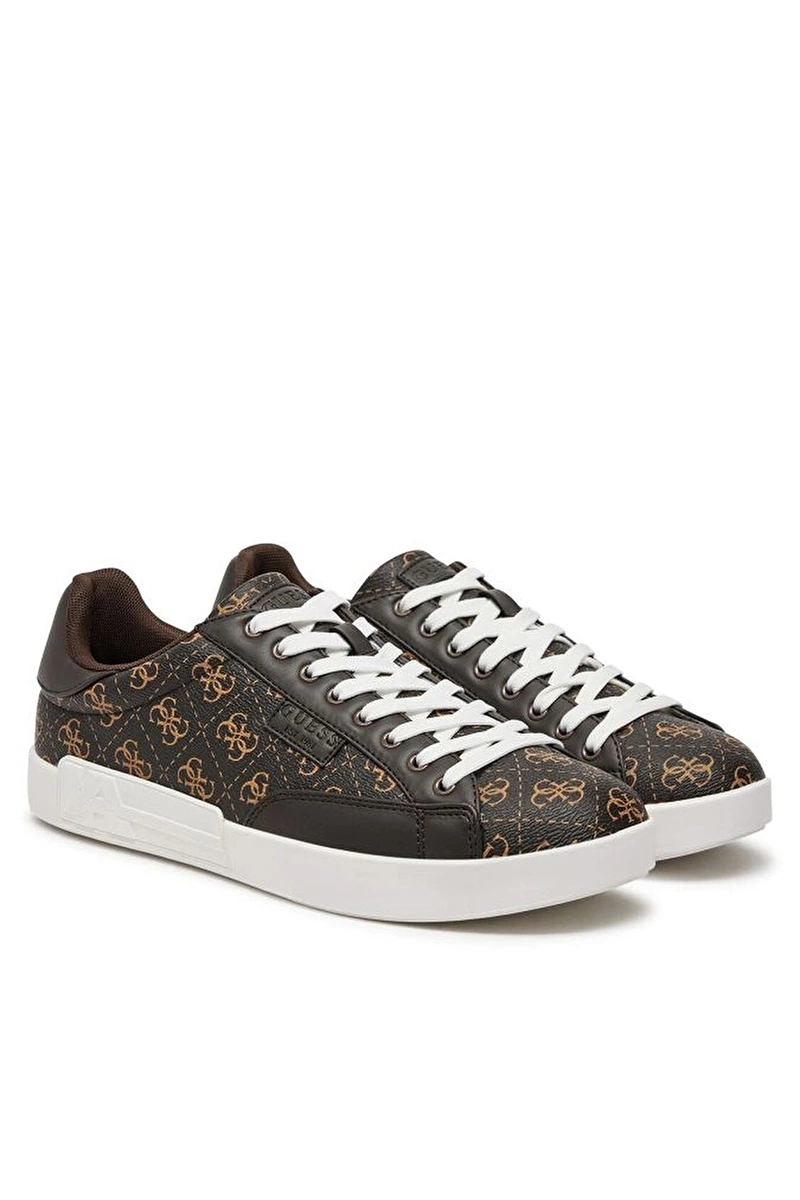 Guess Erkek Kahverengi Caserta 4G Logolu Snekaer