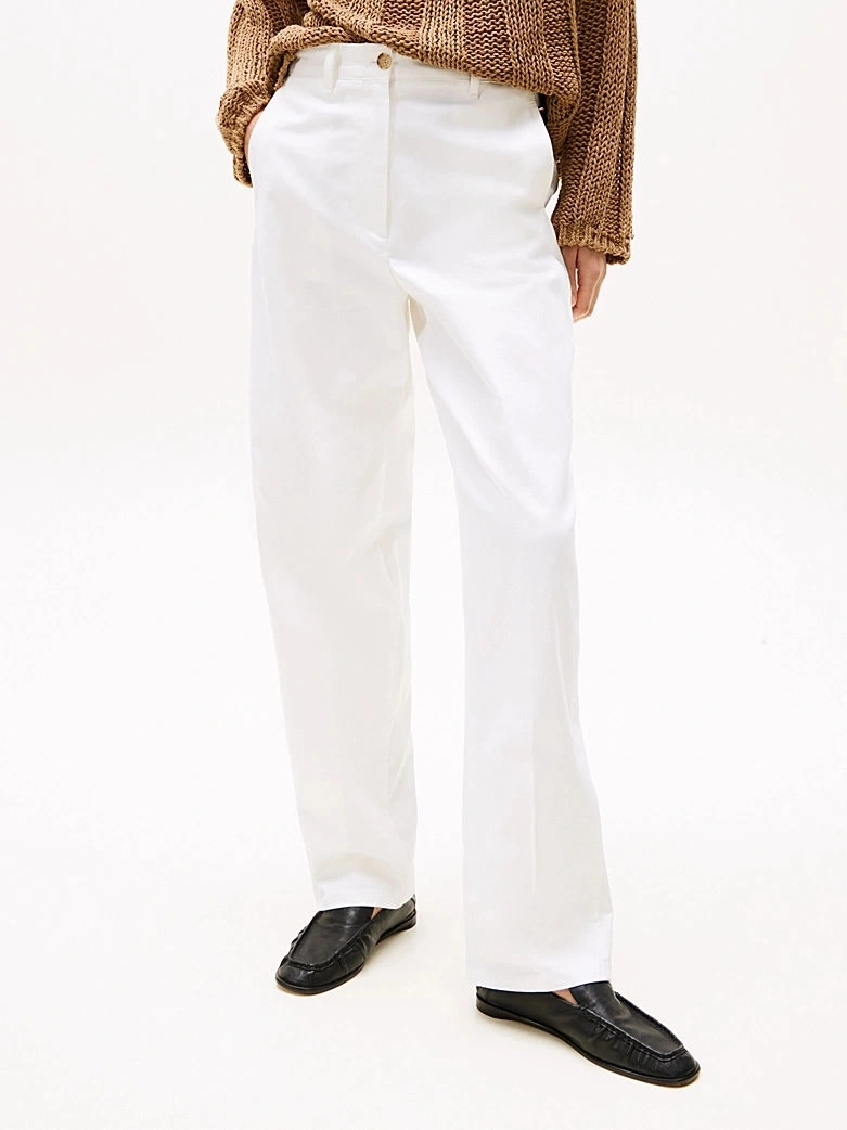 COTTON BARREL RELAXED STR CHINO