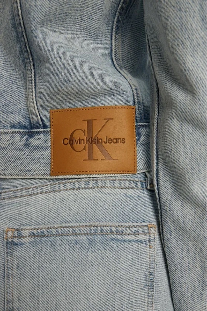 Calvin Klein Kadın 90ların Kısa Denim Mavi Kot Ceket