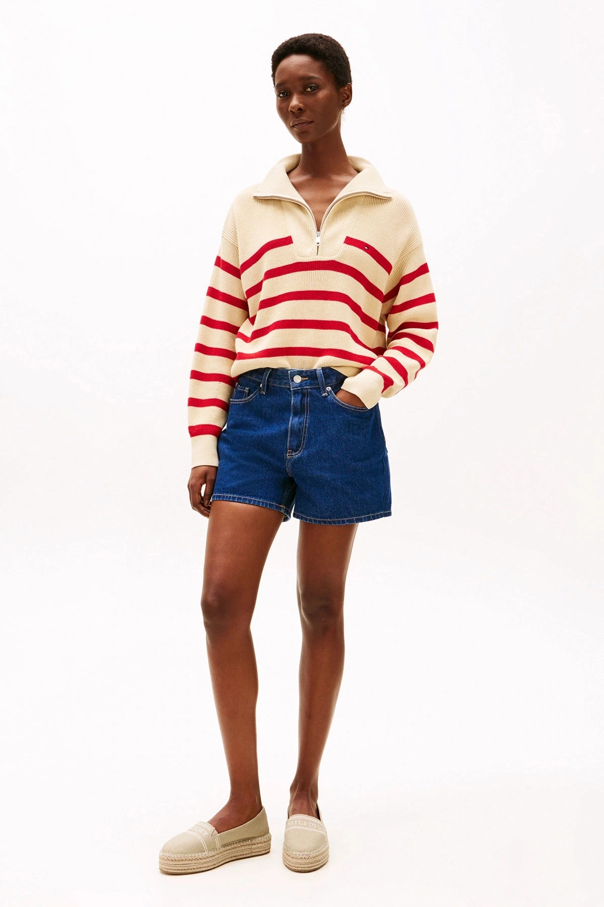 Tommy Hilfiger Kadın Denim Platform Espadril