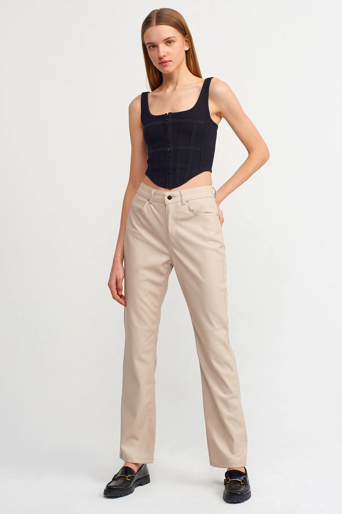 Dilvin Siyah Korse Top