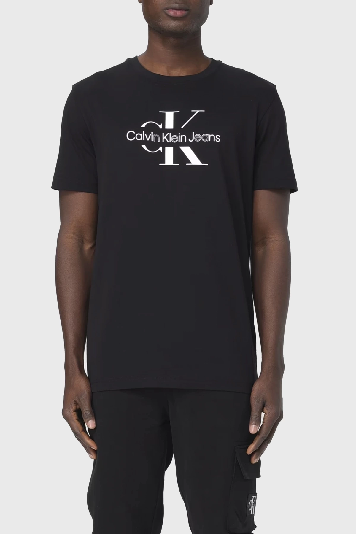 Calvin Klein Erkek Regular Fit Bisiklet Yaka Siyah T-Shirt