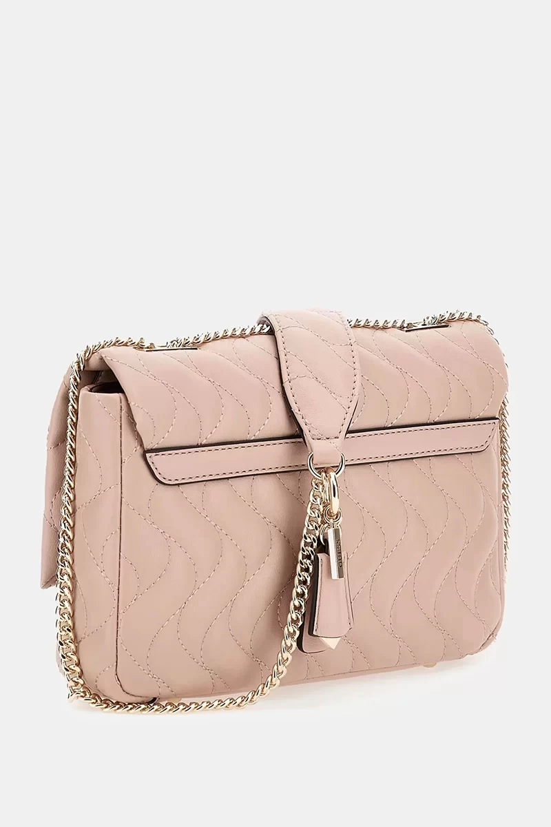 Guess Eco Mai Kapitonelii çapraz çanta Pembe
