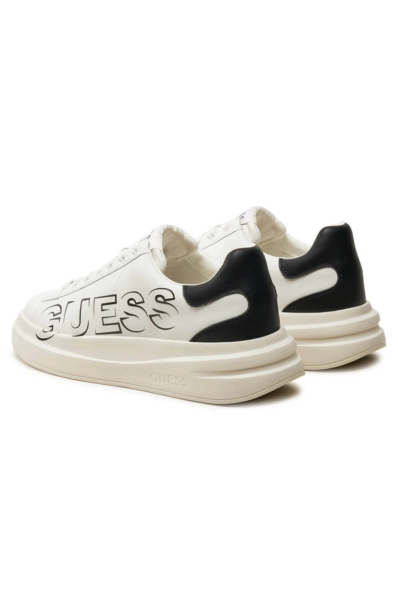 Guess Erkek Beyaz Elba Logolu Sneaker