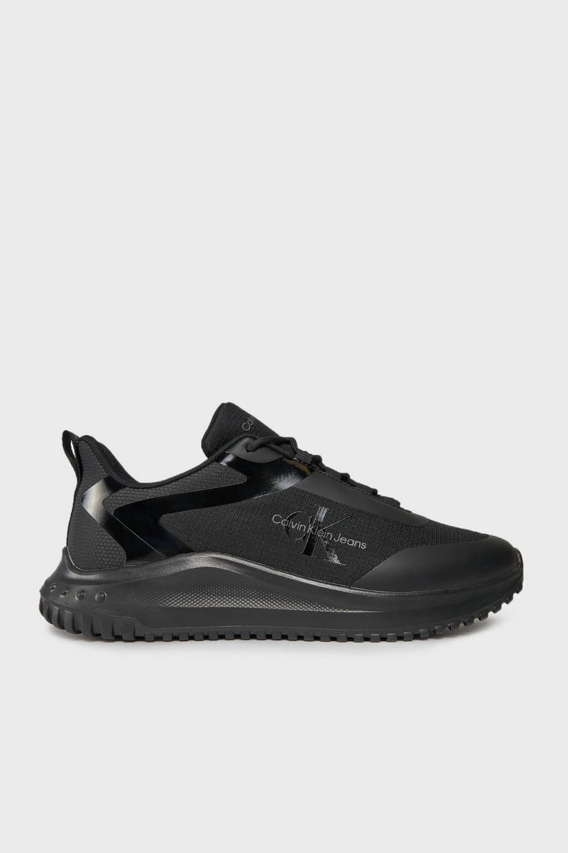 Calvin Klein  CK Logolu Erkek Rahat Taban Siyah Sneaker