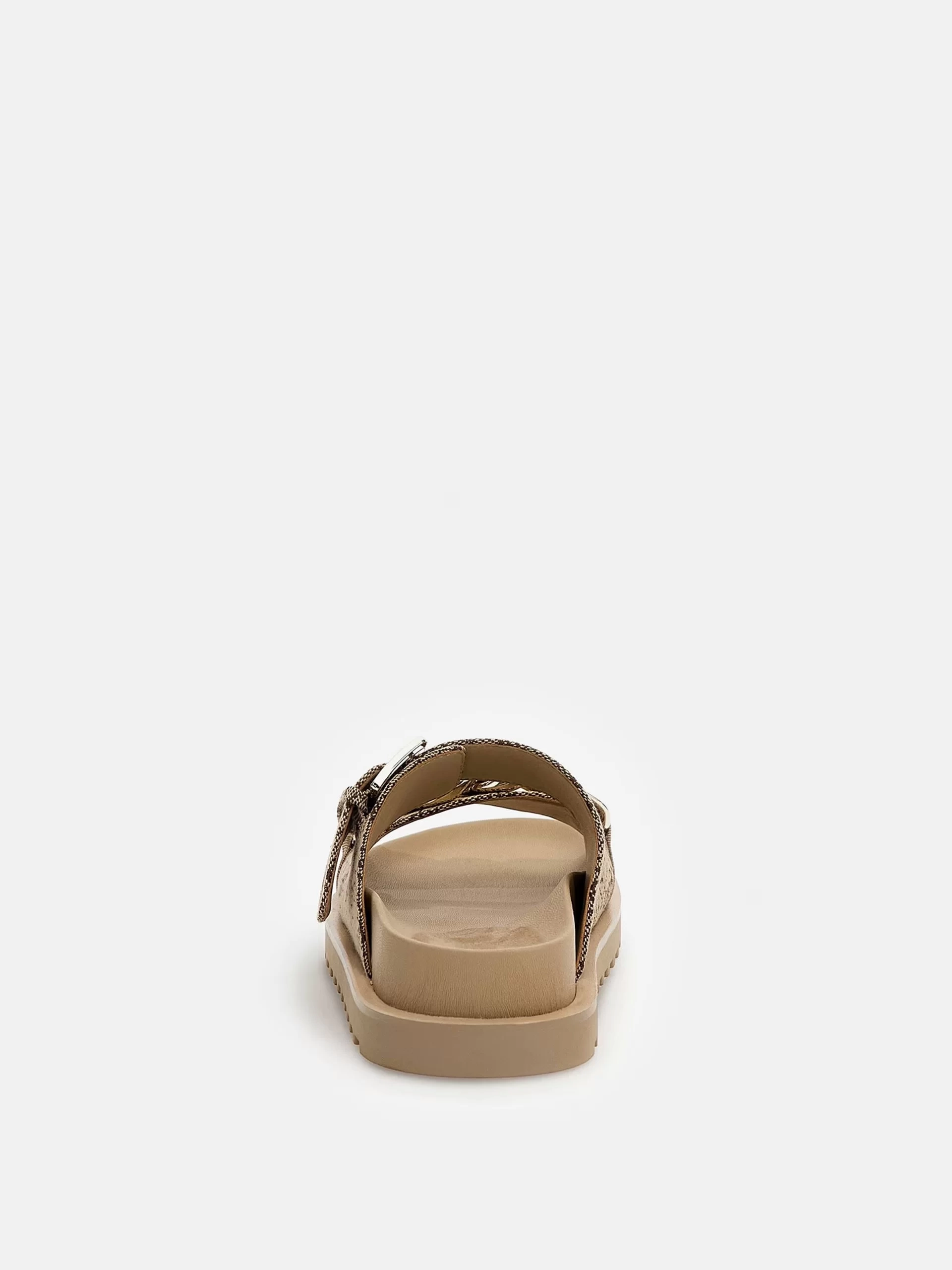 Guess Kadın Kahvrengi Fatema 4G Logo Slipper Terlik