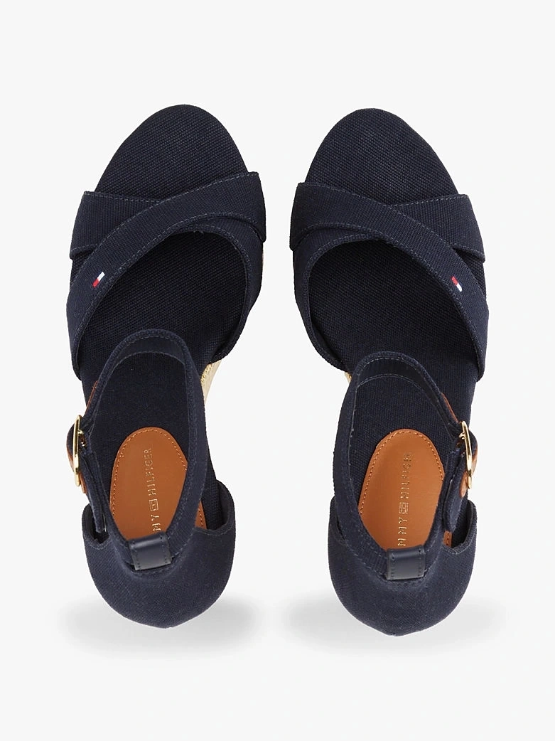Tommy Hilfiger Kadın Lacivert Yüksek Taban Askılı Espadril