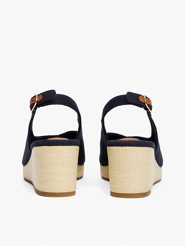 FLAG MID WEDGE ESPAD SLINGBACK
