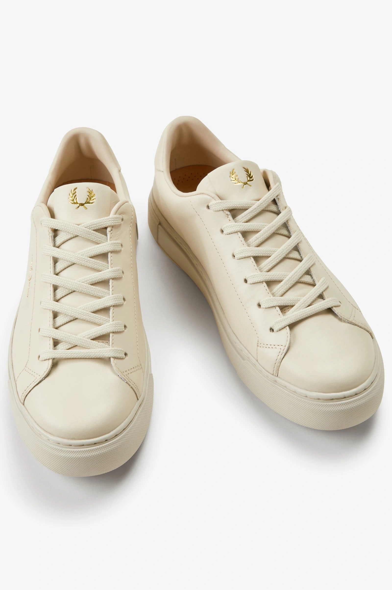 Fred Perry Erkek Krem Logo Detaylı Sneaker