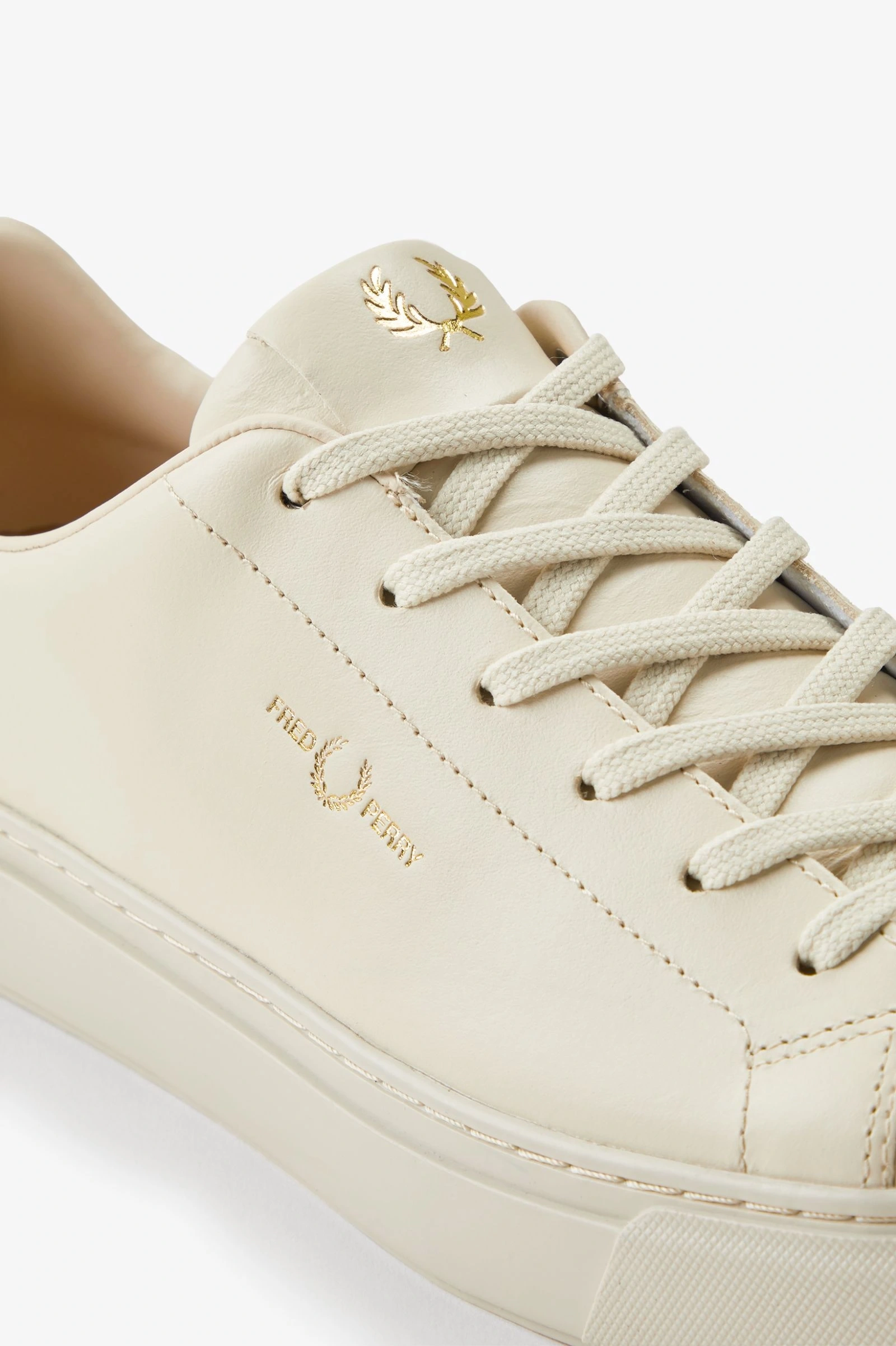 Fred Perry Erkek Krem Logo Detaylı Sneaker