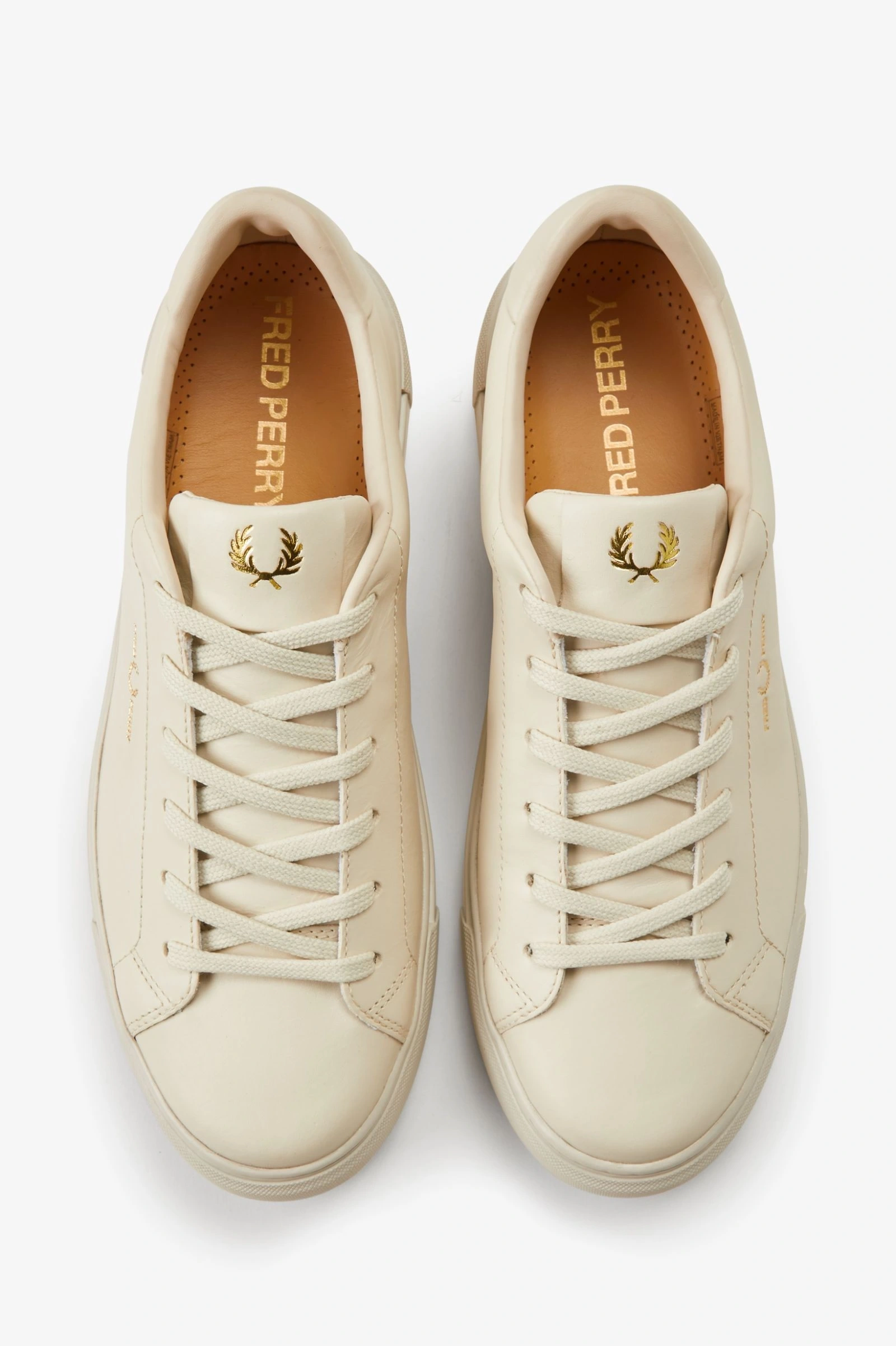 Fred Perry Erkek Krem Logo Detaylı Sneaker