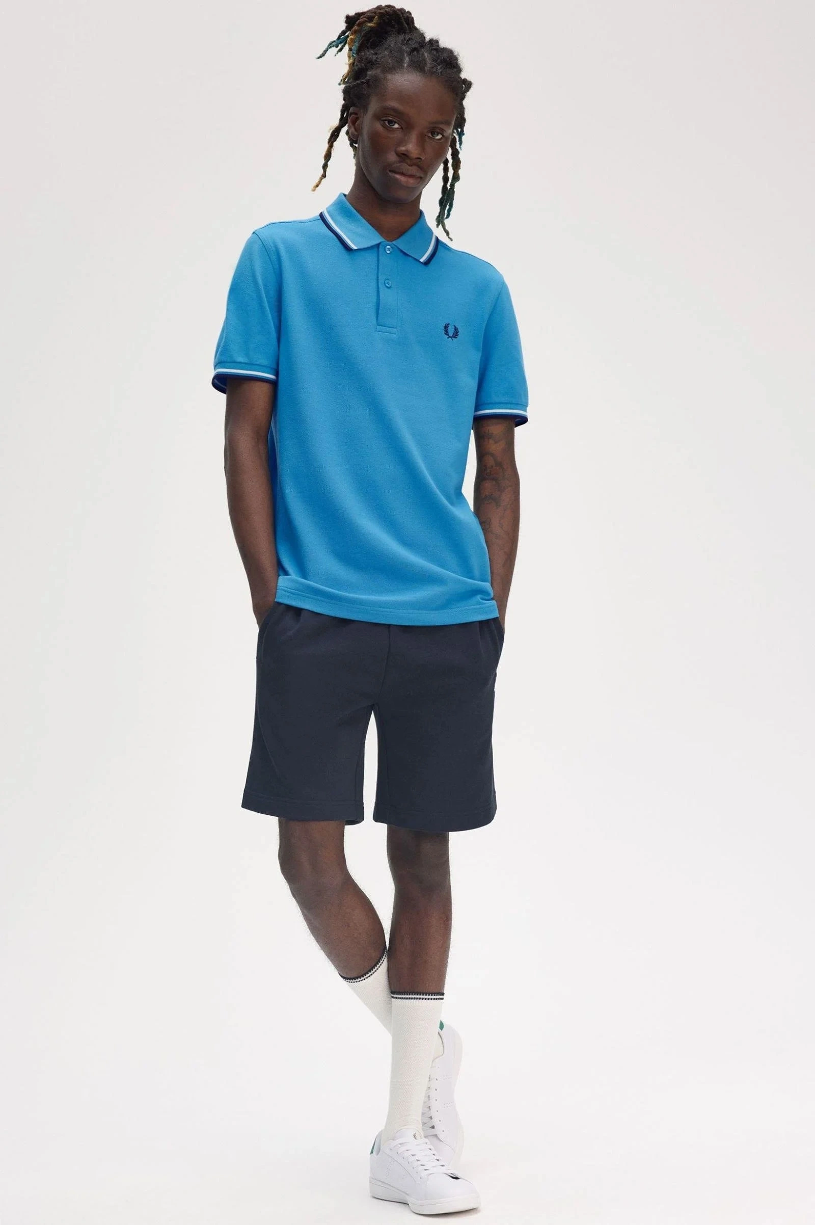 Fred Perry Erkek Sarı/Gri Logo Detaylı Sneaker