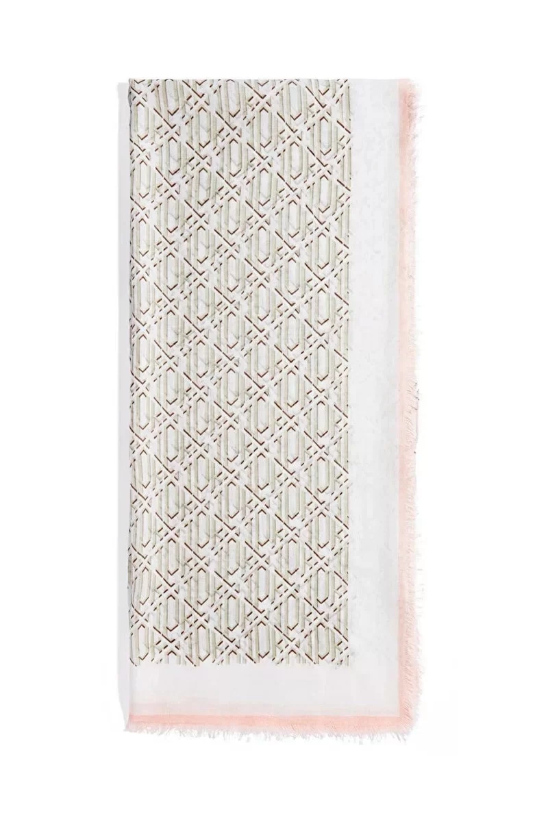 İpekyol  Bej Monogram Şal