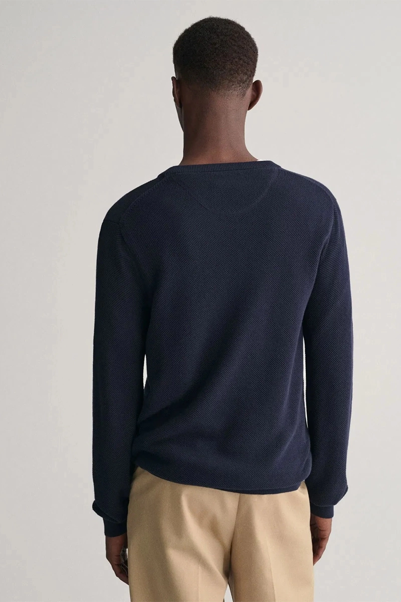 Gant Erkek Lacivert Regular Fit Kazak