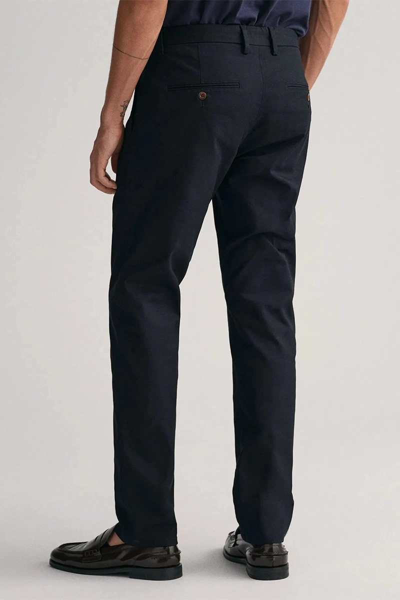 Gant Erkek Siyah Slim Fit Pantolon