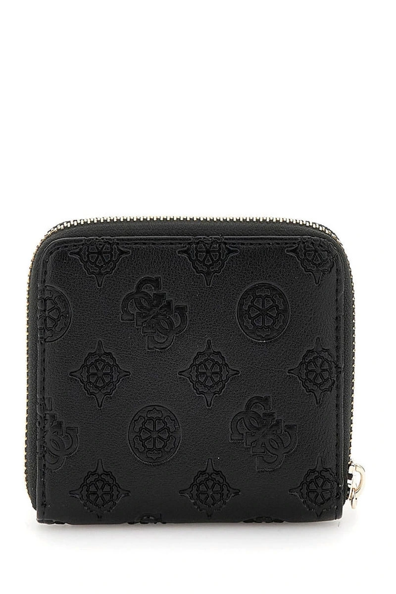 Guess Kadın Siyah Gerty 4G Logolu Mini Cüzdan