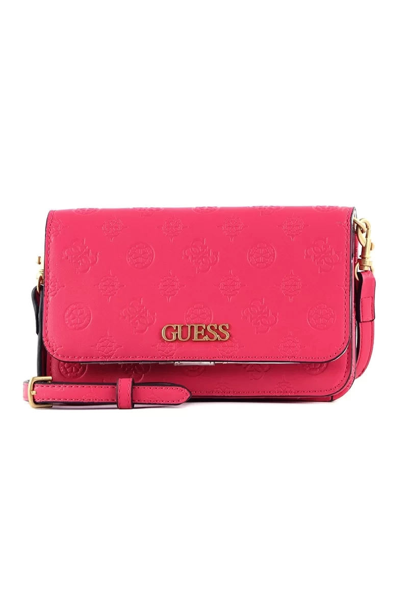 Guess  Magenta Logolu Geva Üç Bölmeli  Kadın Çanta