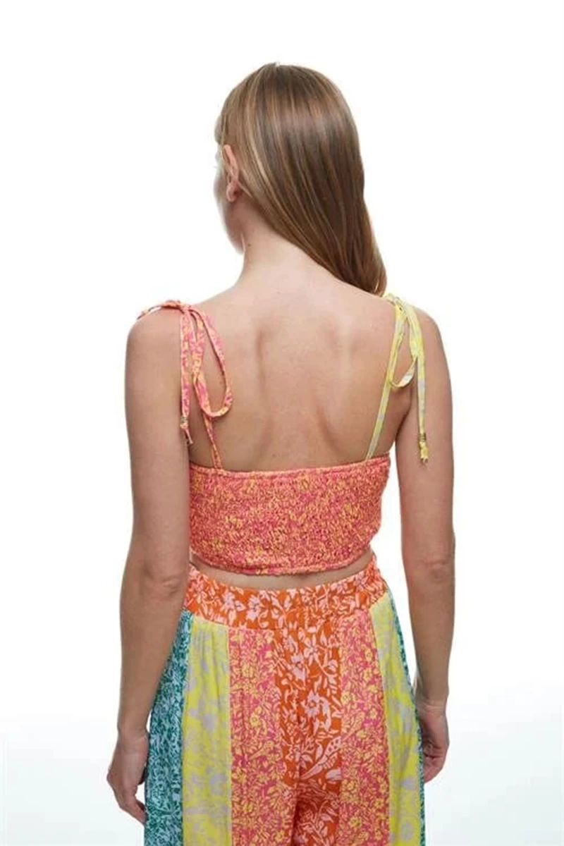 Gipeli Askılı Crop Bluz