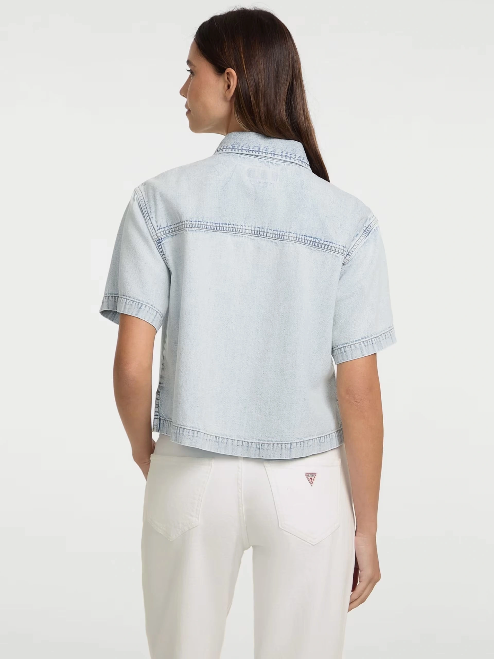 Guess Kadın  Mavi Fit  Jean Gömlek