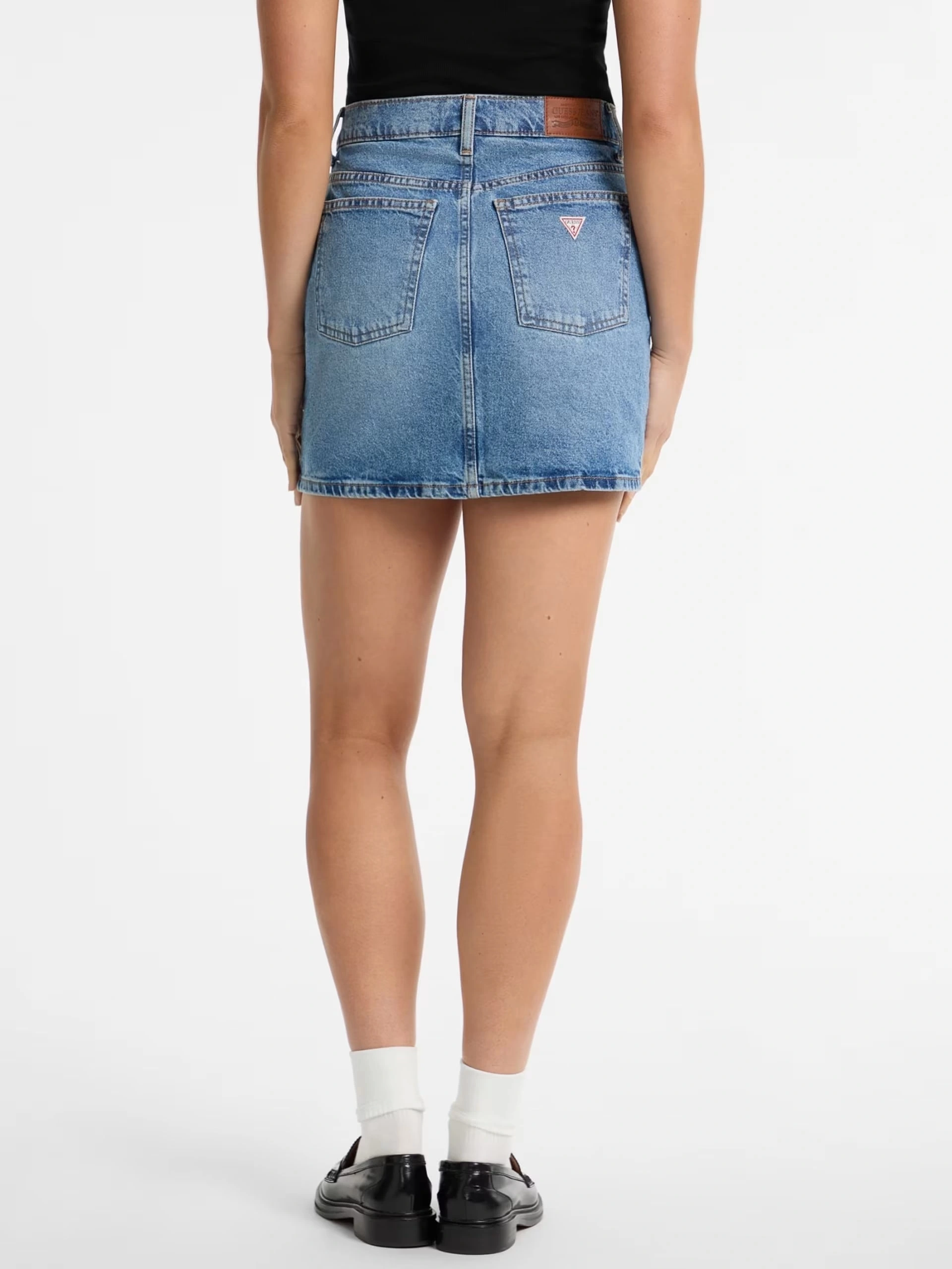 Guess Kadın  Mavi Jean Mini Etek