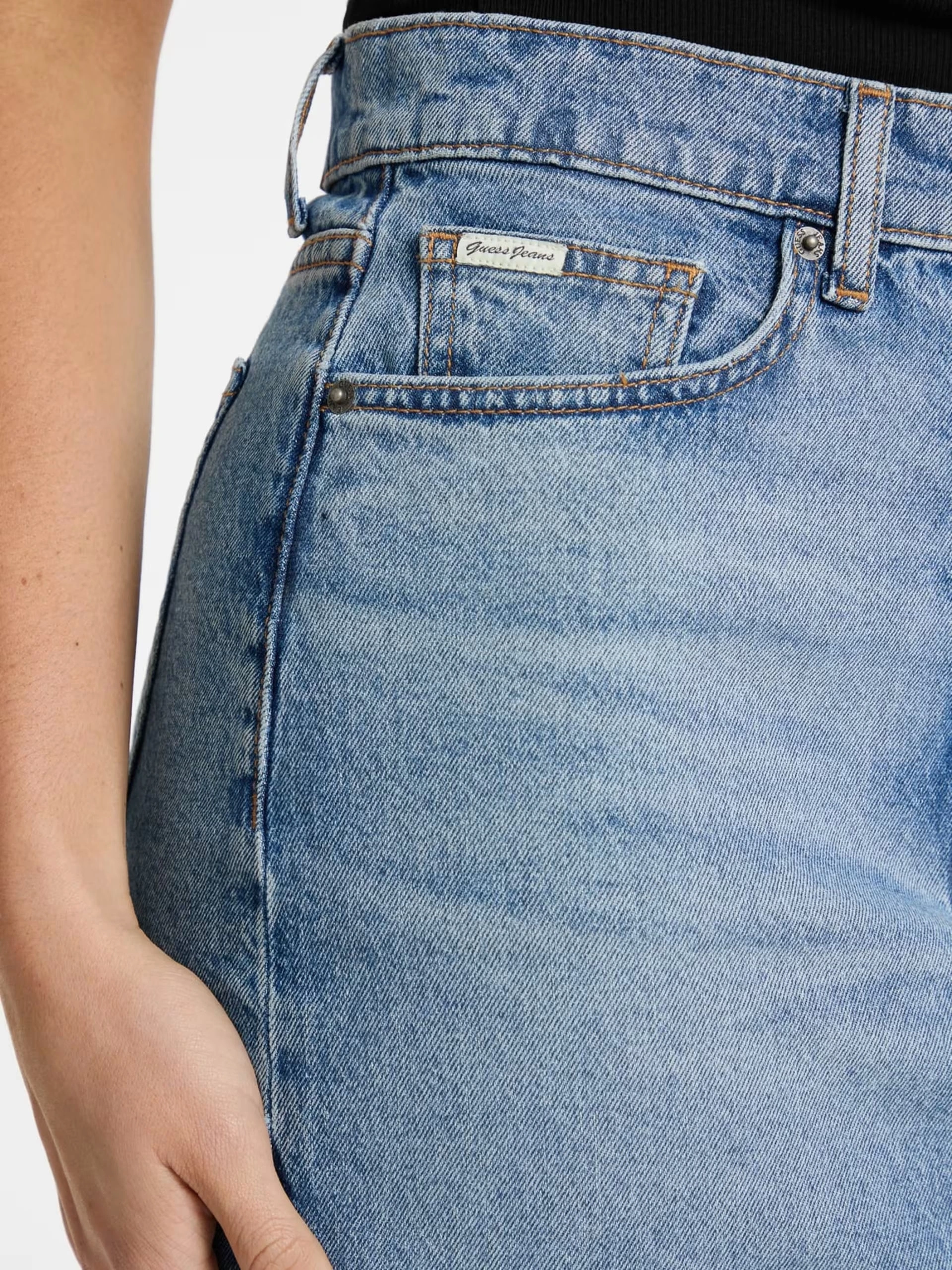 Guess Kadın  Mavi Jean Mini Etek