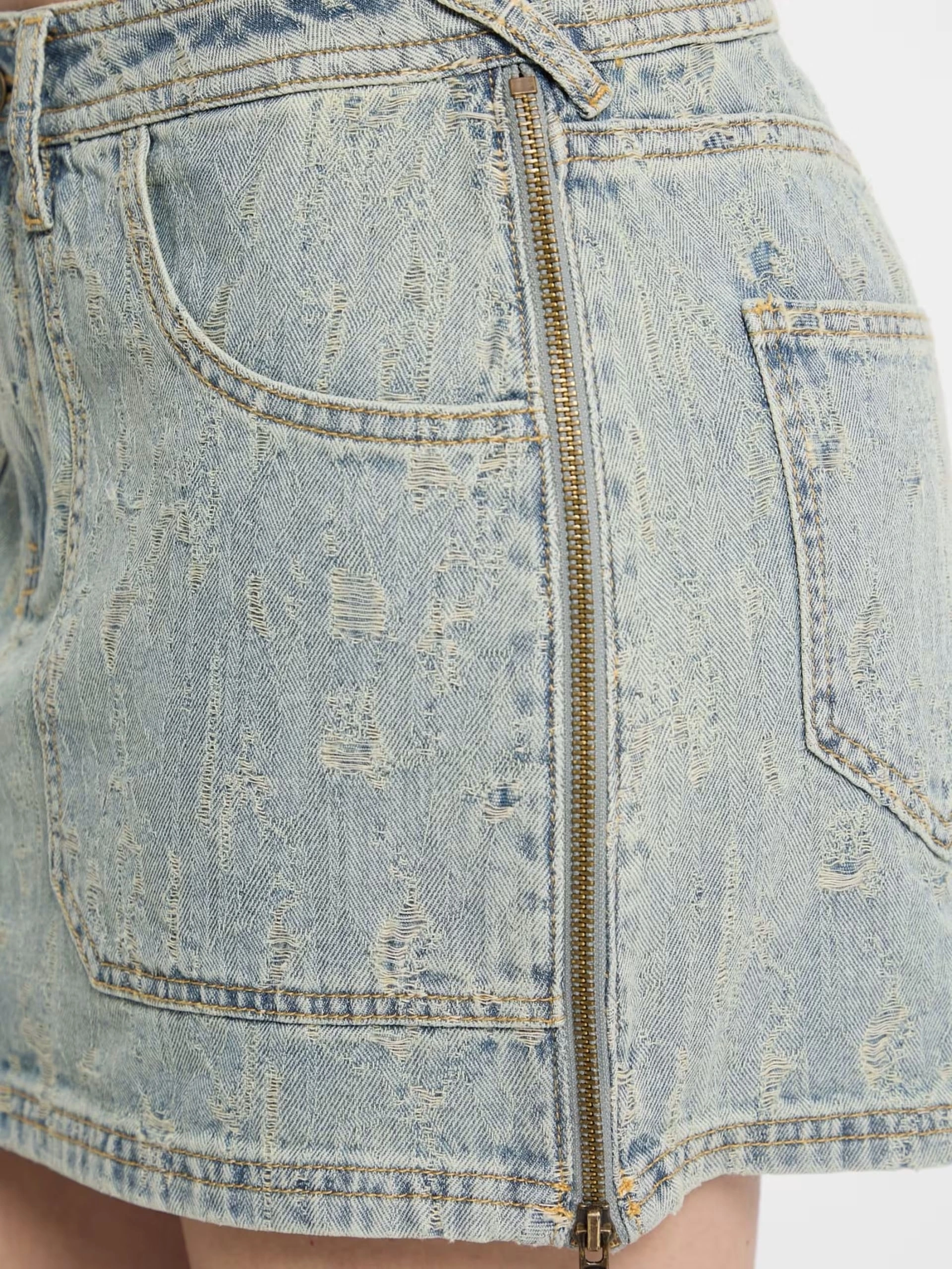 Guess Kadın Jean Mini Etek