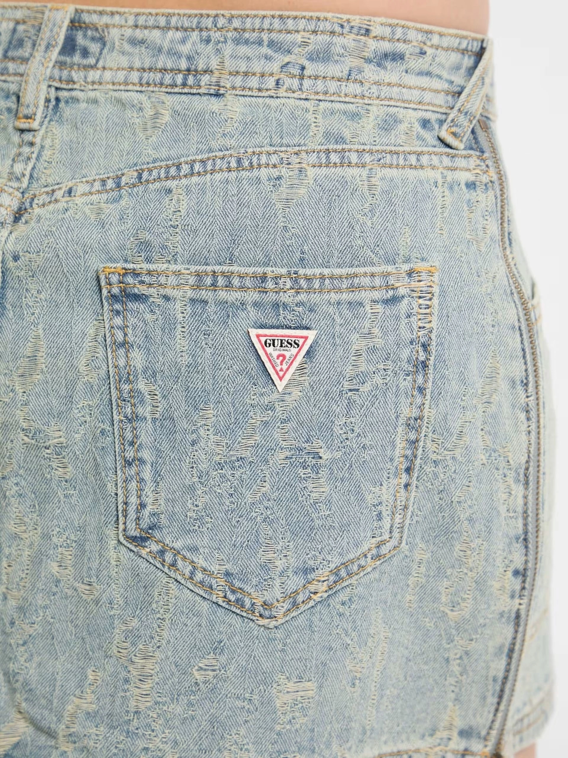 Guess Kadın Jean Mini Etek
