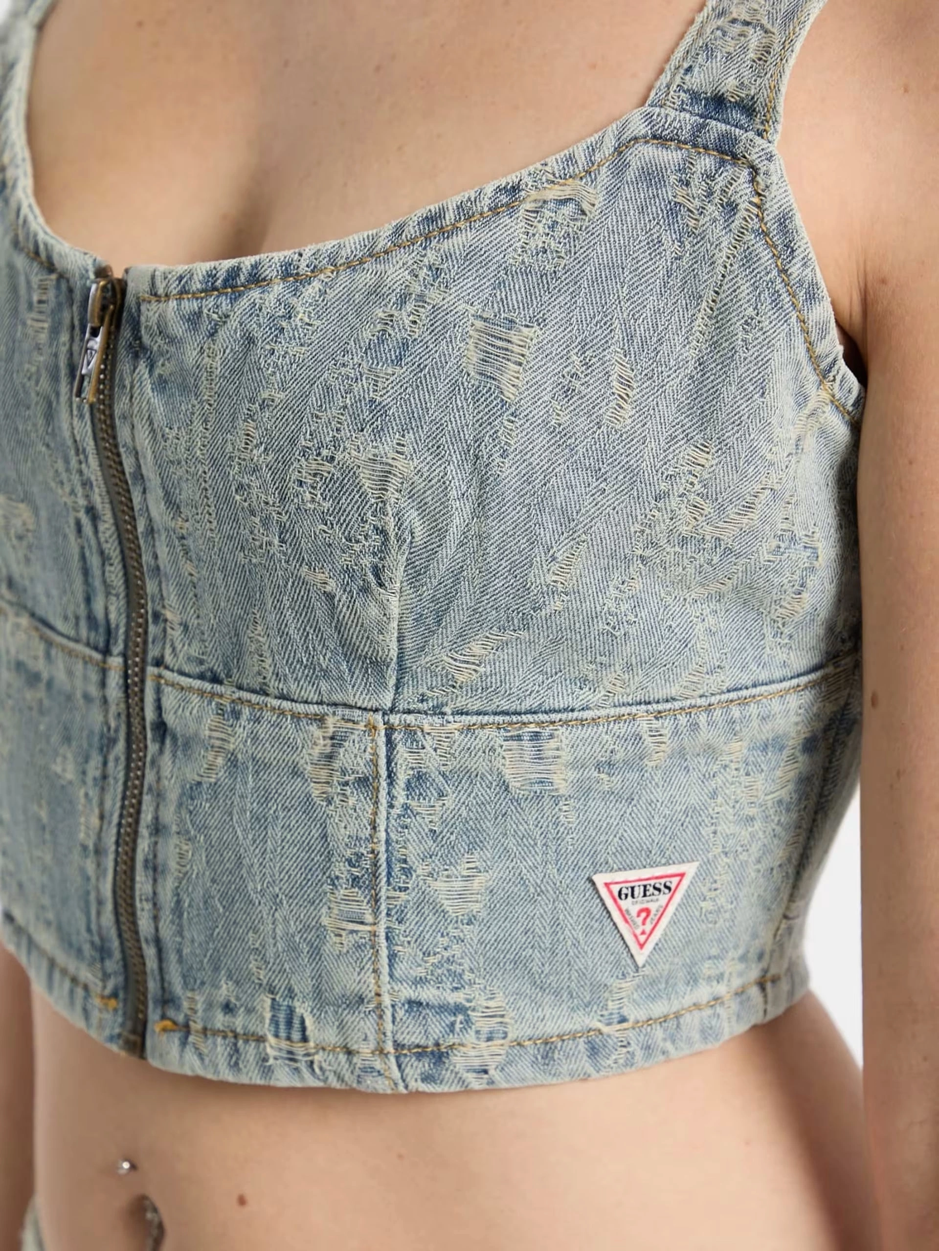 Guess Kadın Mavi  Jean Büstiyer
