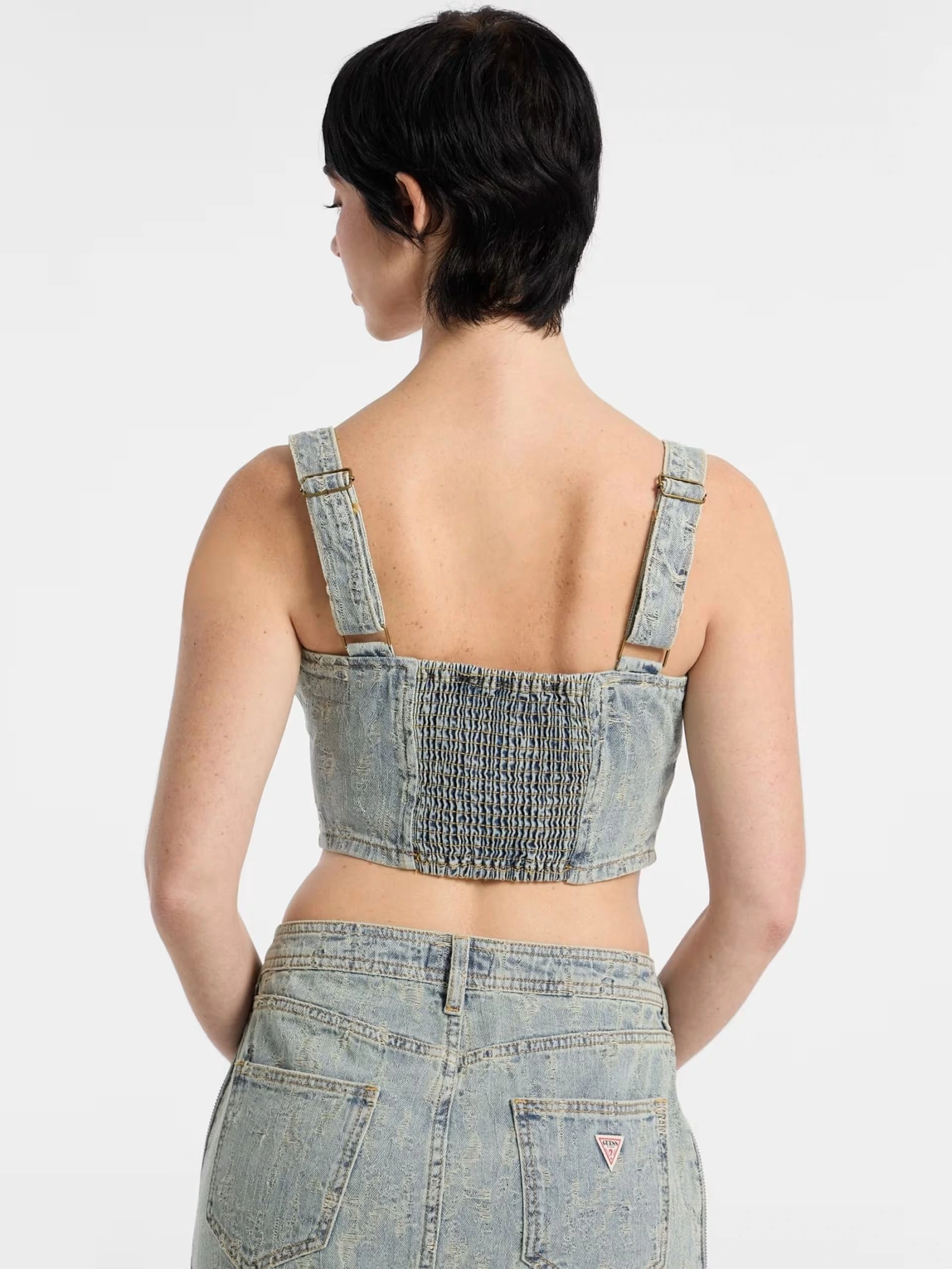 Guess Kadın Mavi  Jean Büstiyer