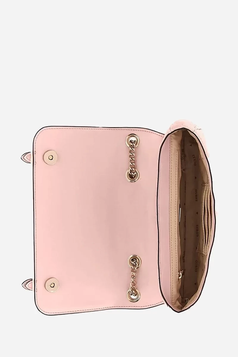 Guess Adam Convertible Crossbody Flap Pale Rose Çanta