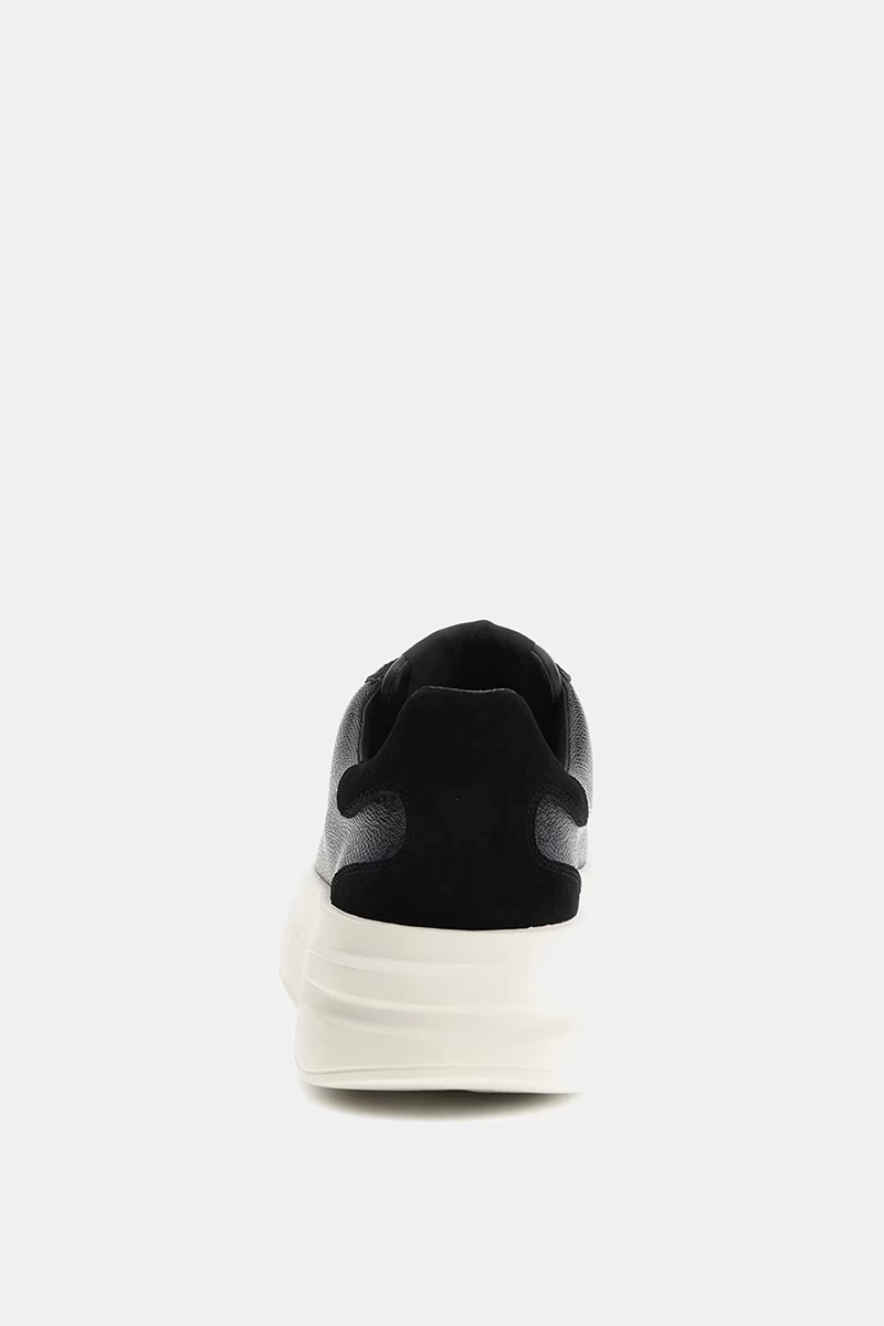 Guess Erkek Siyah Elba 4G Logolu  Sneaker