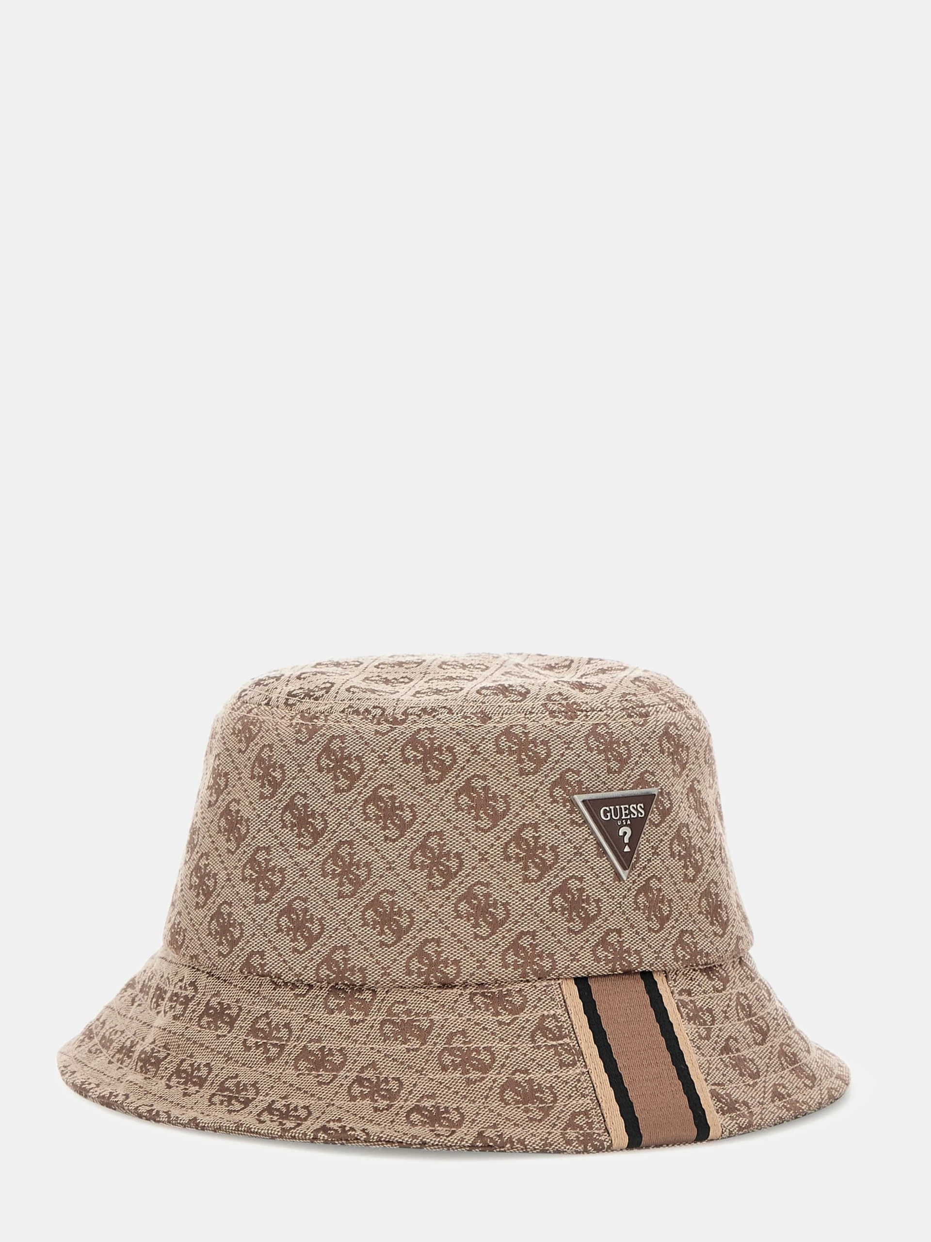 Guess Erkek  Kahverengi Amsterdam 4G Logolu Yağmur Şapkası