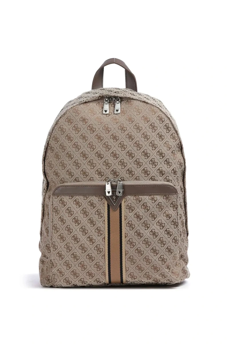 Guess Erkek Bej Kahverengi Milano Kompakt Sırt Çantası