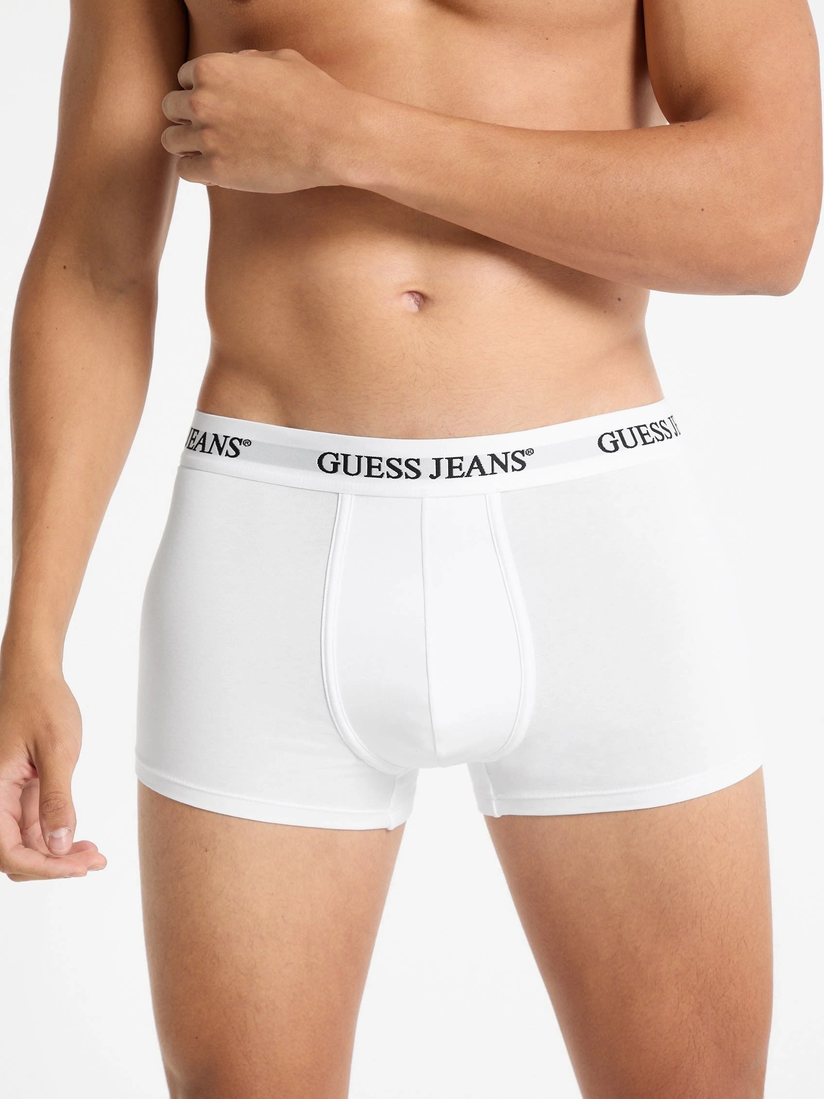 Guess Erkek Beyaz 3lü Boxer Seti
