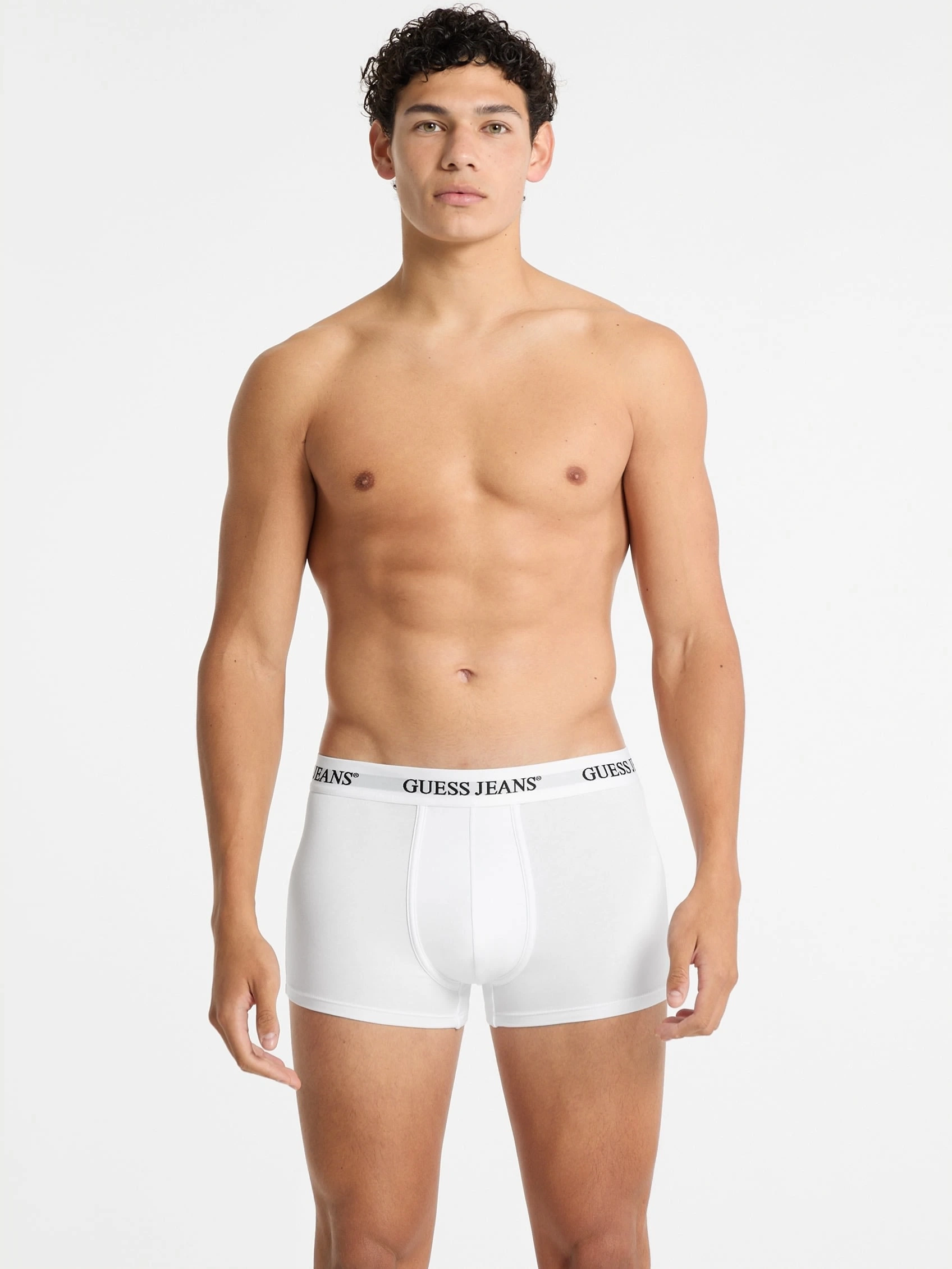 Guess Erkek Beyaz 3lü Boxer Seti