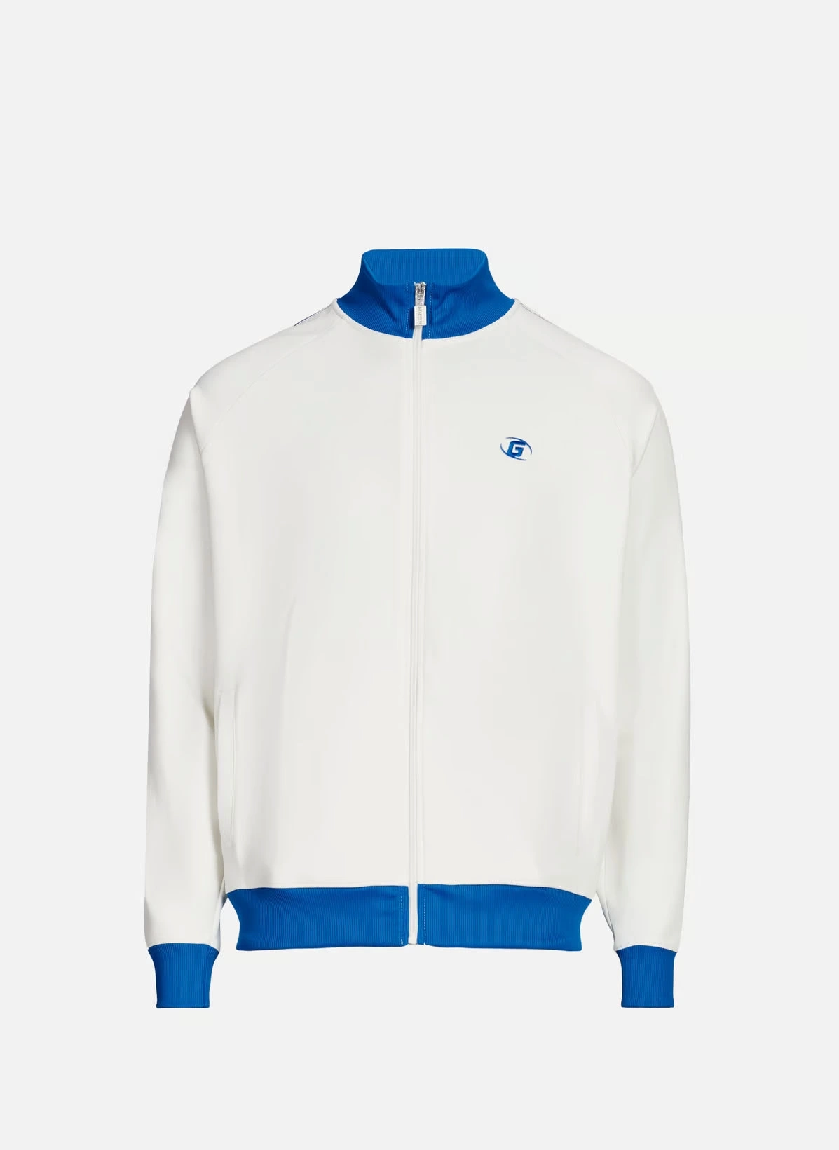 Guess Erkek Beyaz Castore Fermuarlı Sweatshirt