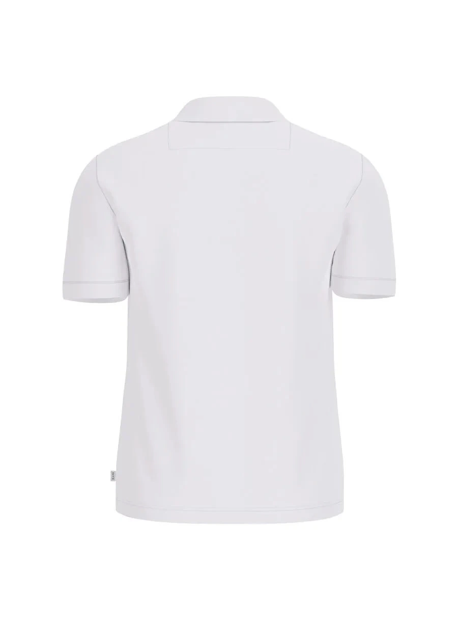 Guess Erkek Beyaz Nakışlı Polo Tişört