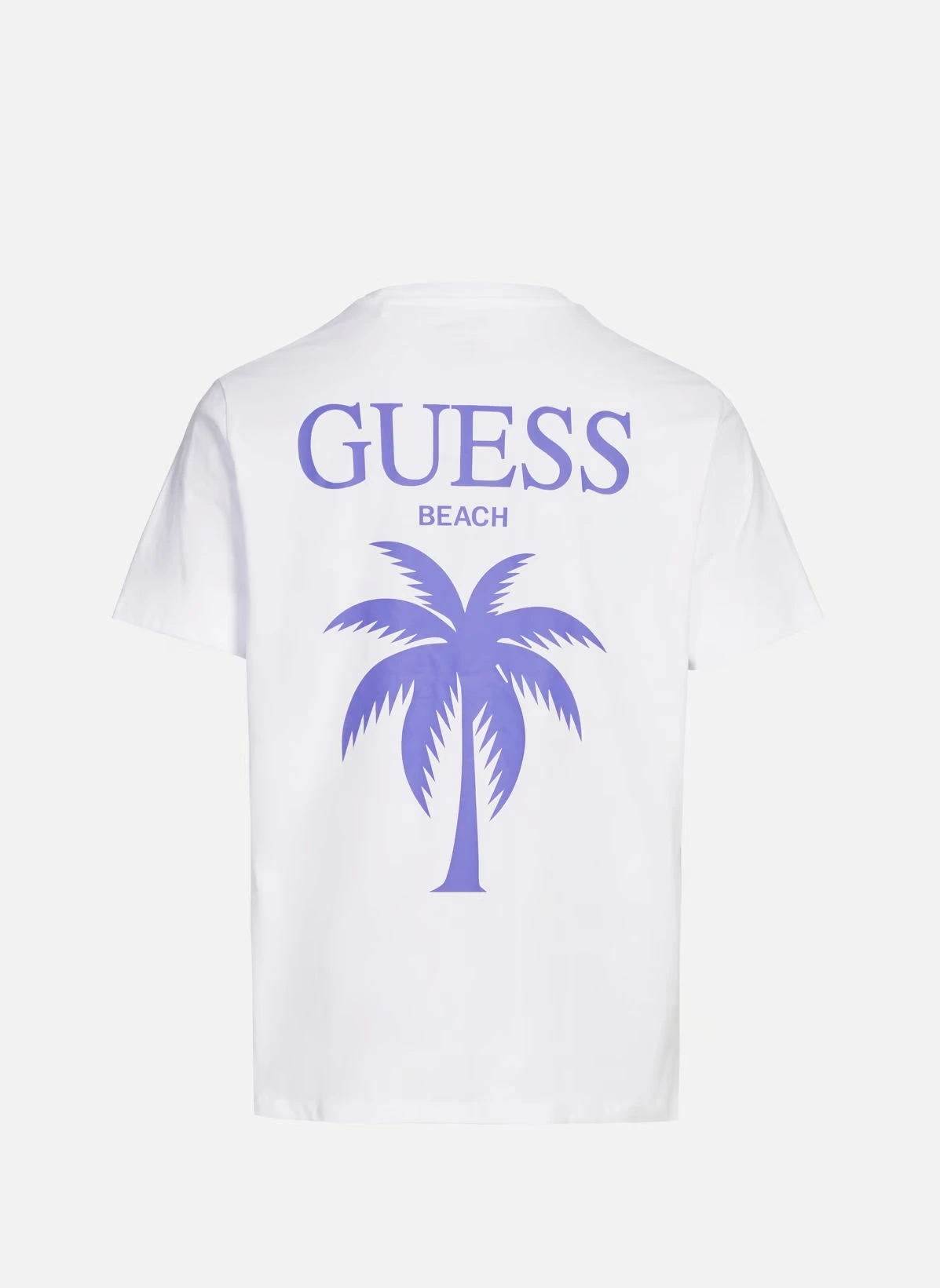 Guess Erkek Beyaz Palmiye Desenli Tişört