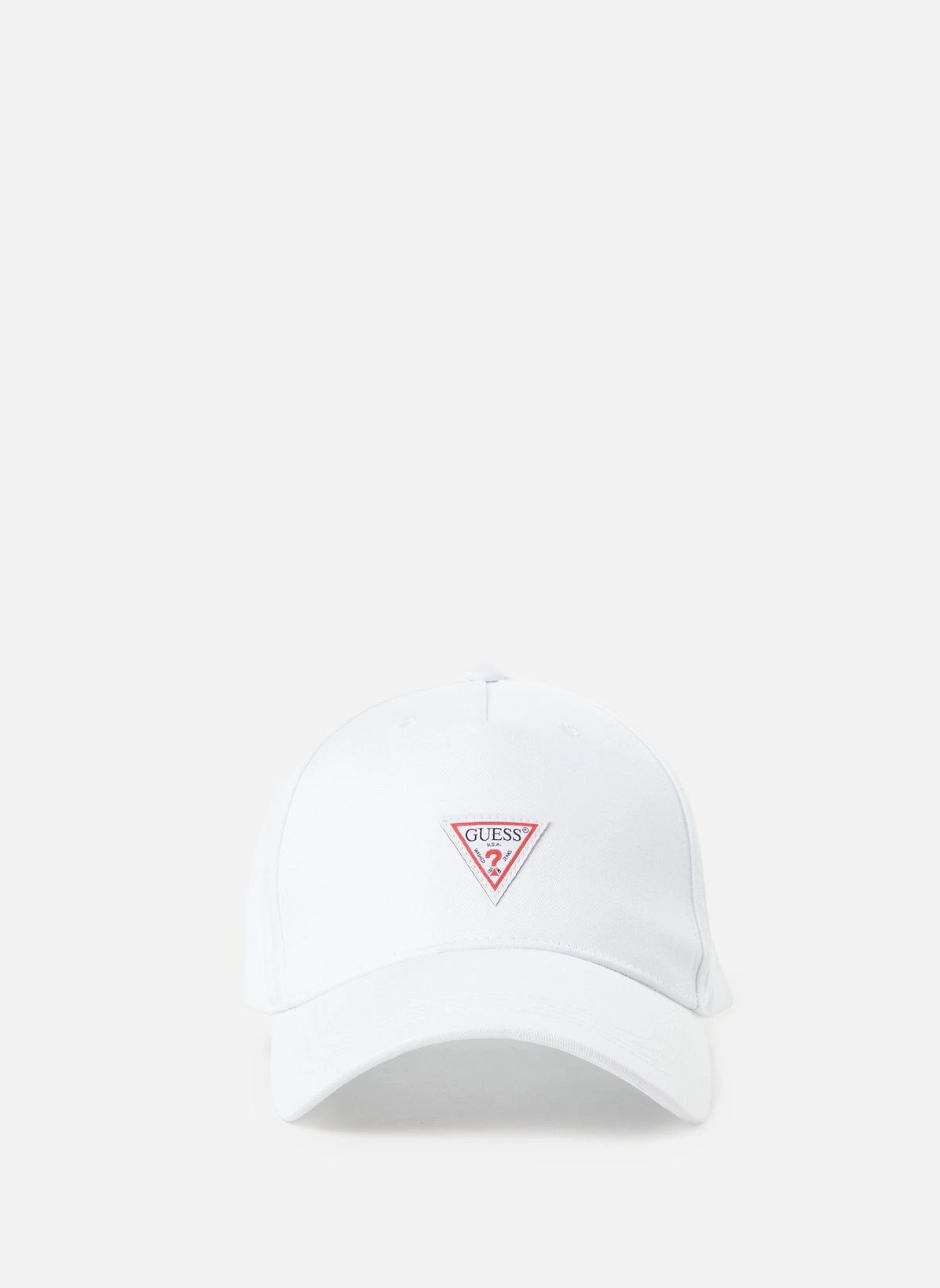 Guess  Erkek Beyaz  Üçgen Logolu Beyzbol Şapkası