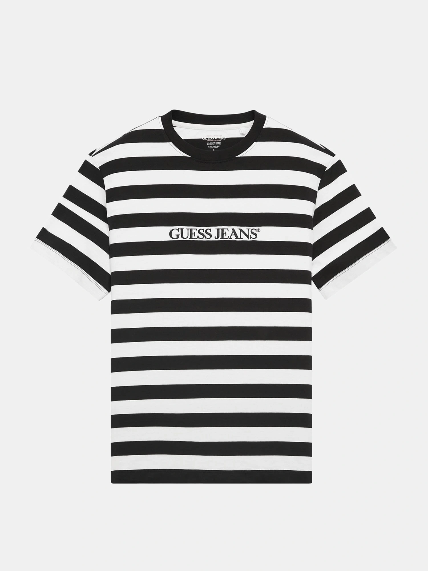 Guess Erkek Çok Renkli Çizgili Kısa Kollu Tişört