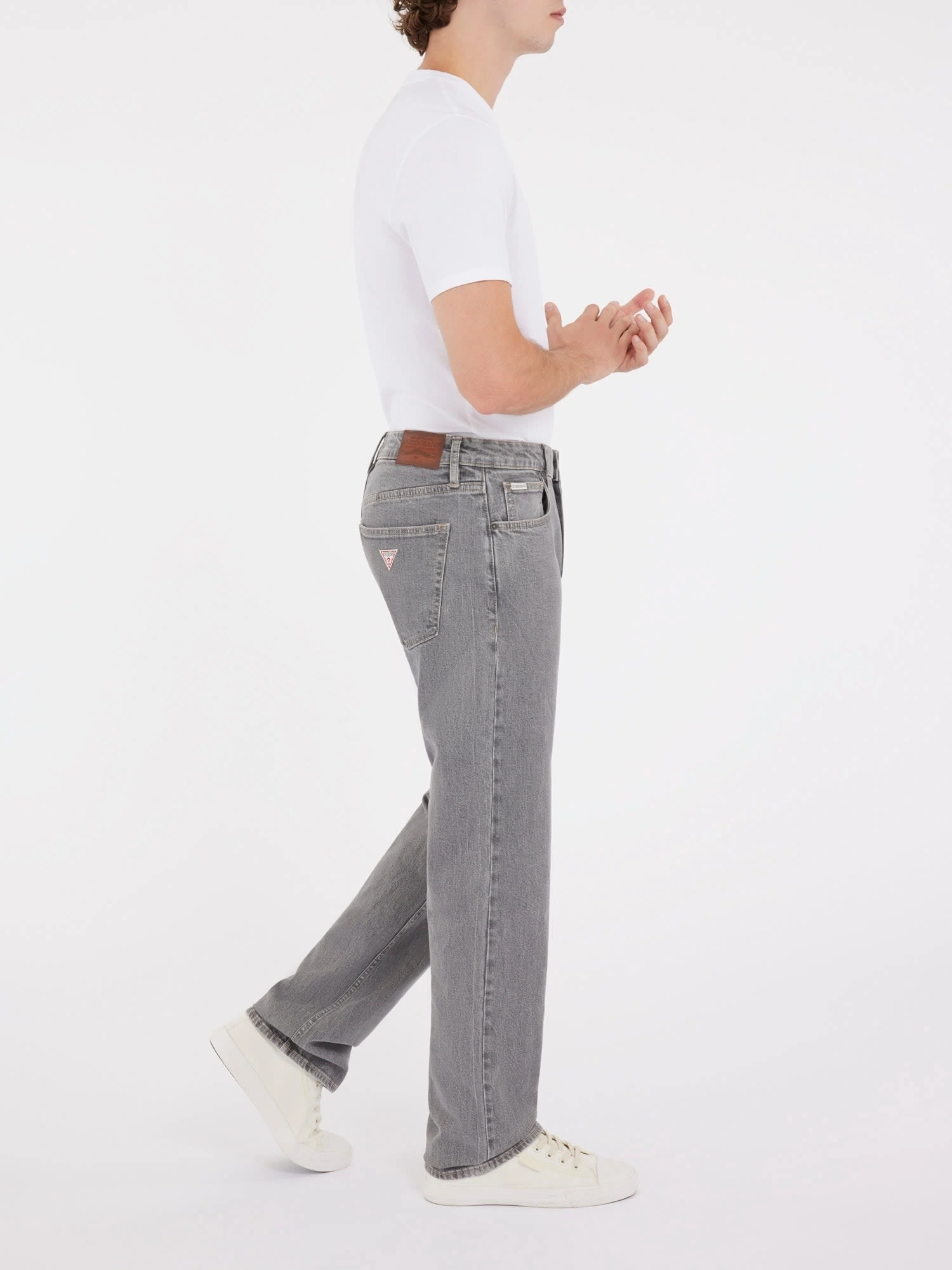 Guess Erkek Gri G16 Straight Fit Jean